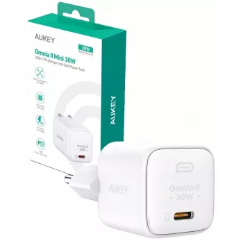 Sieninis įkroviklis PA-B1L Baltas Omnia II Mini1xUSB-C PowerDelivery 30W 5A