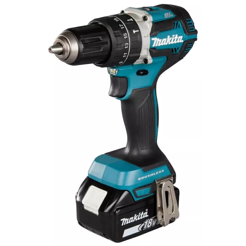 Makita DHP484RTJ grąžtas beraktis 1,8 kg juodas, mėlynas