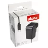 Vidinis kintamosios srovės greitasis įkroviklis Akasa AK-PK15-02CM — 15W, USB-C 3A, 1,5 m laidas, juodos spalvos