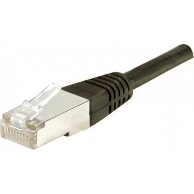Tinklo kabelis Dexlan 858384 Cat6a S/FTP juodas 20 m
