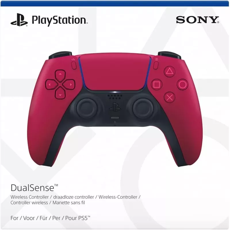 Žaidimų pultelis Sony DualSense v3 Raudonas — Bluetooth/USB, USB-C, įmontuota baterija, PS5, 160×106×66 mm