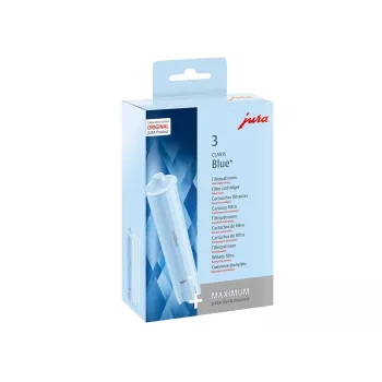 Vandens filtro kasetė JURA CLARIS Blue+ — suderinama su Jura, 65 L talpa, pakuotėje 3 vnt.