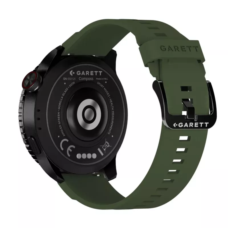 Išmanusis laikrodis Garett Compass GPS juodas — Garett Compass GPS išmanusis laikrodis, juodas