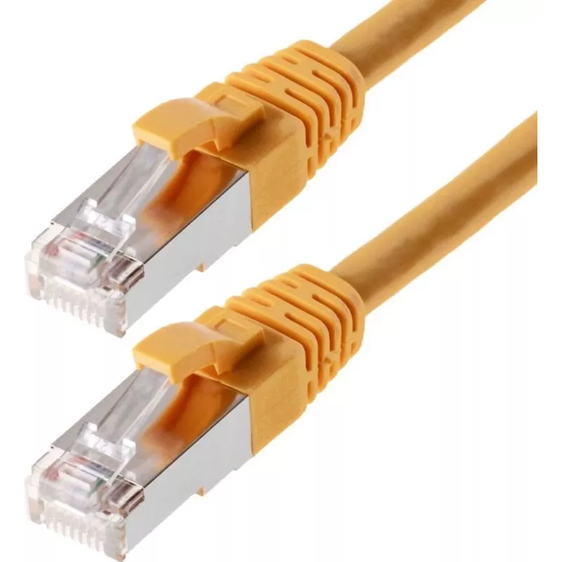 Tinklo kabelis Helos CAT5e SF/UTP 1m Geltonas