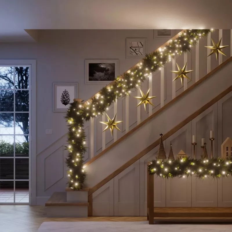 Išmaniosios šventinės girliandos NANOLEAF 1D PRADINIS RINKINYS 250 LED 20 m IP44 (NF084K02-20XLS)