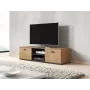 TV staliukas Cama Meble SOHO 140, lefkas ąžuolas/juoda, 1400×430×370 mm