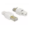 Laido jungtis DeLOCK 86415 RJ-45 Balta