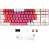 Mechaninė žaidimų klaviatūra GAMIAC TKL90G su Kailh Red jungikliais, tenkeyless, balta/raudona