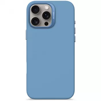 Decoded silikoninis dėklas Apple iPhone 16 Pro Max 17,5 cm mėlynas