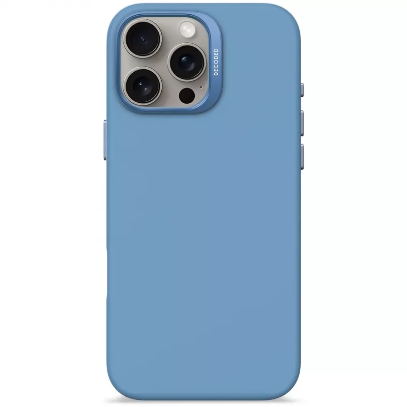 Decoded silikoninis dėklas Apple iPhone 16 Pro Max 17,5 cm mėlynas