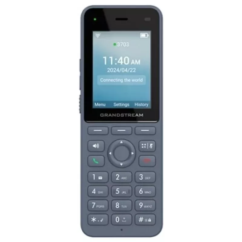 Grandstream Networks WP8256 IP telefonas antracito spalvos 3 linijos LCD Wi-Fi