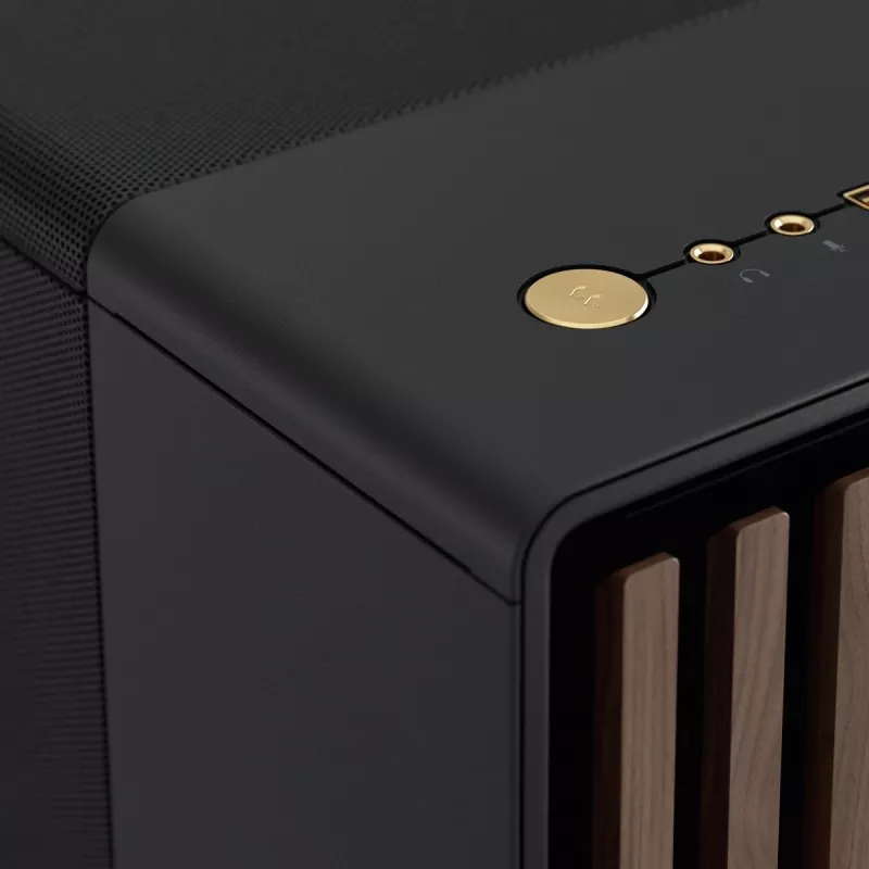 Fractal Design North Charcoal Juoda tinklinis vidutinio dydžio korpusas - juodas