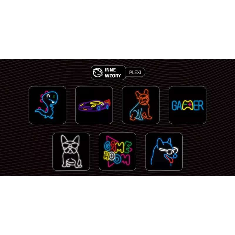 Laidinis USB žaidimų pultas MANTA SNL63MT Neon Lights — PC valdiklis su USB jungtimi