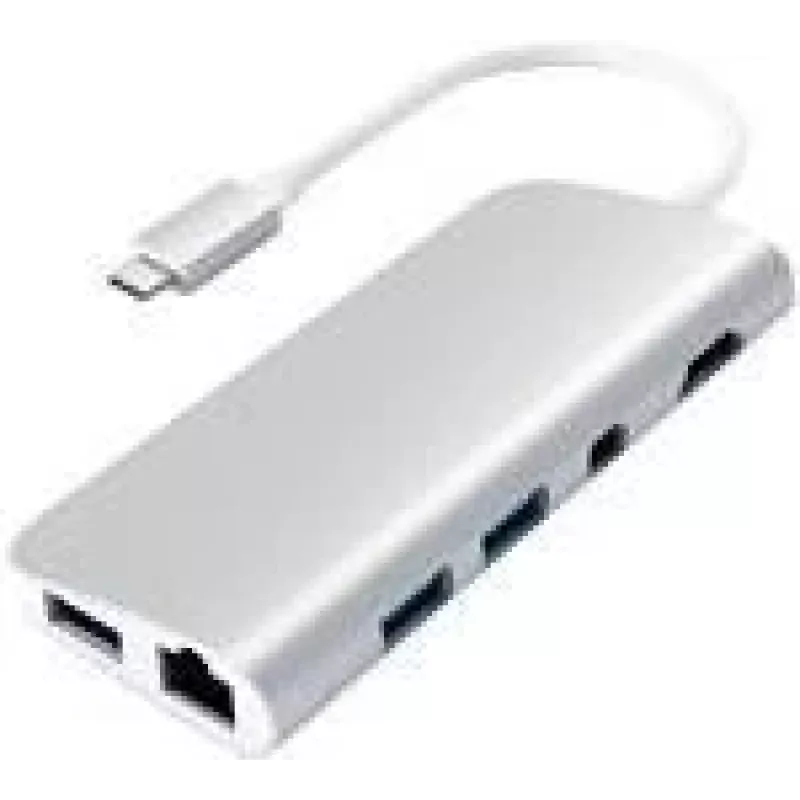 Satechi aliumininis Type-C multimedijos adapteris - dokstotis - USB-C - Mini DP - GigE