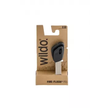 Žiebtuvėlis Wildo Fire-Flash Pro Large, kibirkštinis, avarinis ugnies įžiebiklis, fero cerio lydinys, 76,2 mm, 29 g, juodas