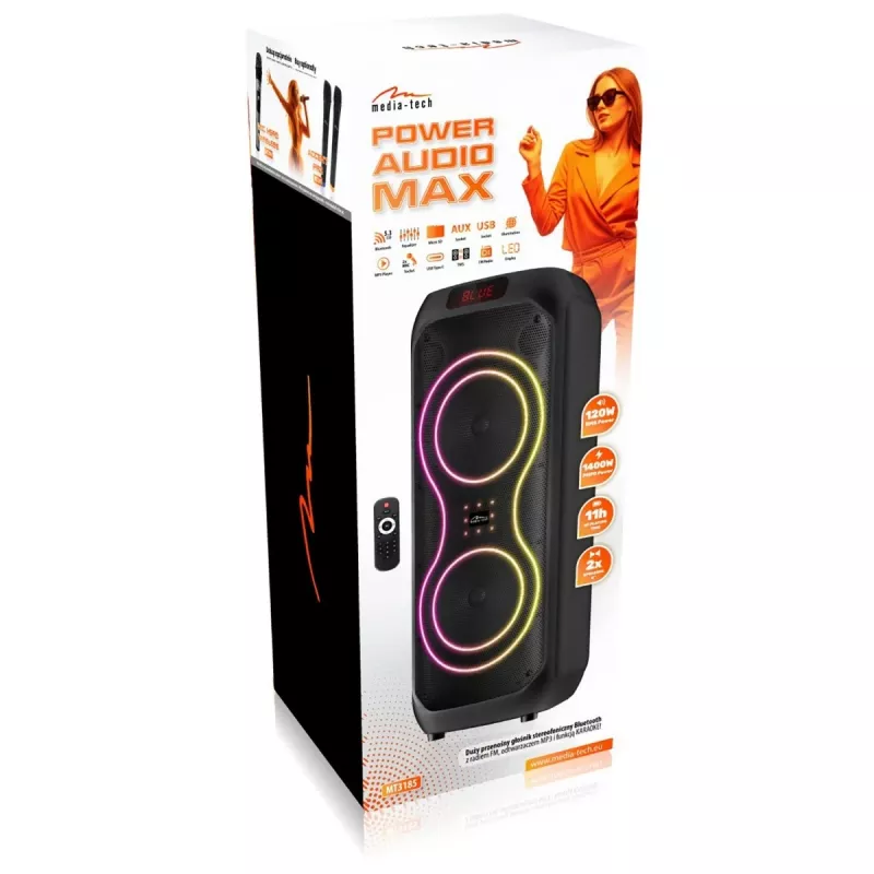 Didelis nešiojamas garsiakalbis power audio MAX MT3185