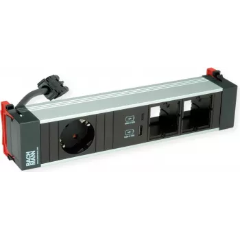 „Power Frame Bachmann 916.0572“ vidutinis maitinimo modulis 1x CEE7/7 2x CM 1x USB
