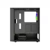 PC korpusas GEMBIRD Fornax 4300 Midi Tower ATX, grūdintas stiklas, 2x3,5 colio skyriai, 3x2,5 colio skyriai, ARGB ventiliatorių palaikymas, USB 3.2 Gen1