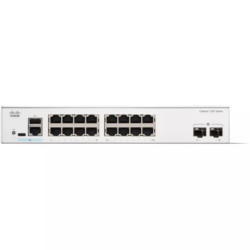 Valdomas komutatorius Cisco Catalyst 1200-16T-2G 16 prievadų GE 2x1GE SFP