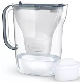 BRITA vandens filtro ąsotis Style Essential grafitas su 4 MAXTRA Pro filtrais, 2,4 L talpa, 1,4 L filtruoto vandens