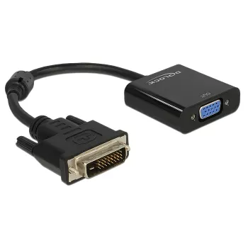 Delock - Videokonverter - Lontium LT8511 - DVI - VGA - Schwarz - retail (65658)