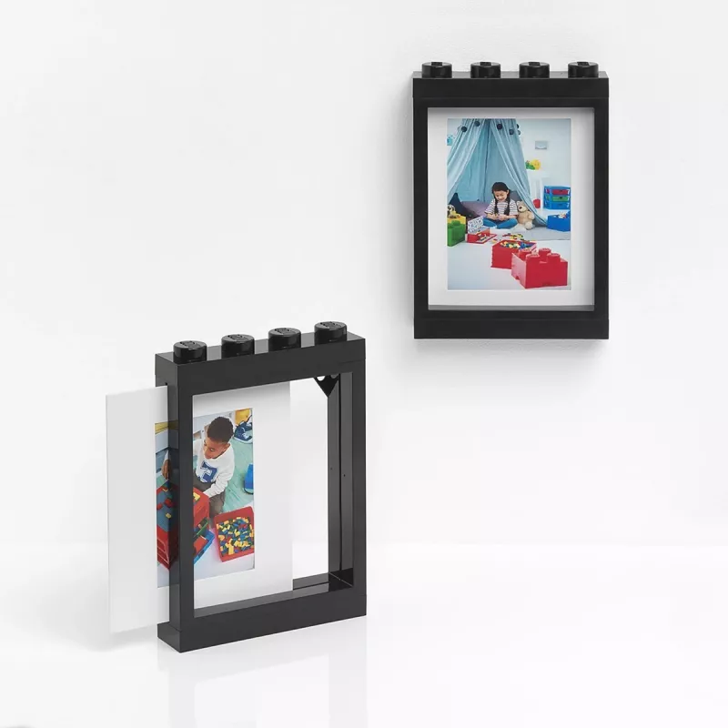 Nuotraukų rėmelis Room Copenhagen LEGO paveikslėlio rėmelis juodas — suderinamas su LEGO minifigūromis demonstruoti