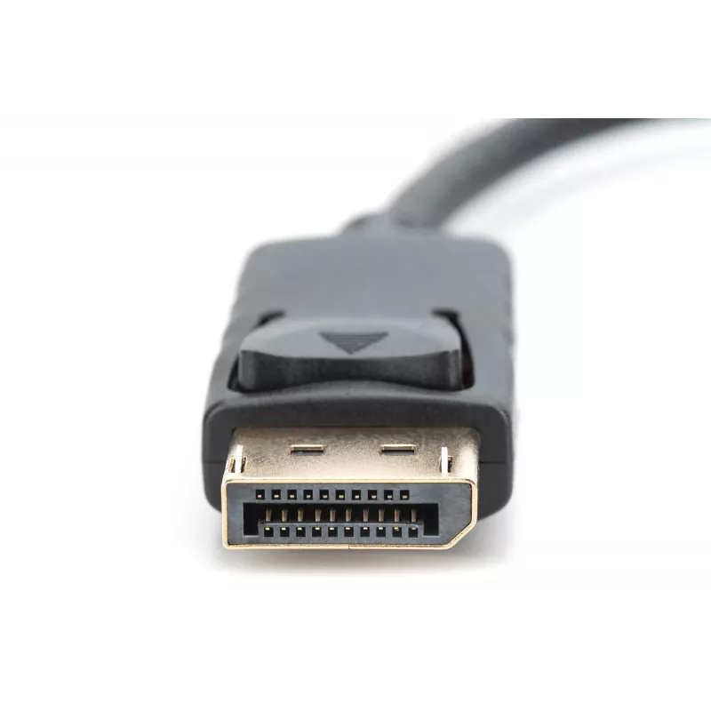DIGITUS Adapter, DisplayPort Stecker - HDMI A Kupplung DisplayPort Standard 1.1a, UL20276 zertifiziert, AWG28 (DB-340400-001-S)