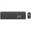 Logitech Signature Slim Combo MK950 verslui - Klaviatūros ir pelės rinkinys - 100% - pilno dydžio - belaidis - Bluetooth 5.1 LE - QWERTZ - Šveicariškas - Grafitas (920-012503)