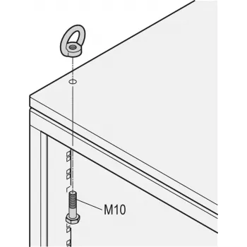 SCHROFF KĖLIMO AŠELIŲ RINKINYS M10 4 VNT. - Stovo priedas (20117080)