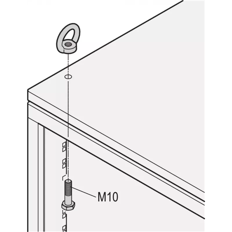 SCHROFF KĖLIMO AŠELIŲ RINKINYS M10 4 VNT. - Stovo priedas (20117080)