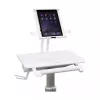 Ergotron Tablet Cart, SV10 - vežimėlis planšetei / klaviatūrai - medicininės paskirties - metalas - balta, aliuminis - ekrano dydis: iki 30,5 cm (iki 12 colių)