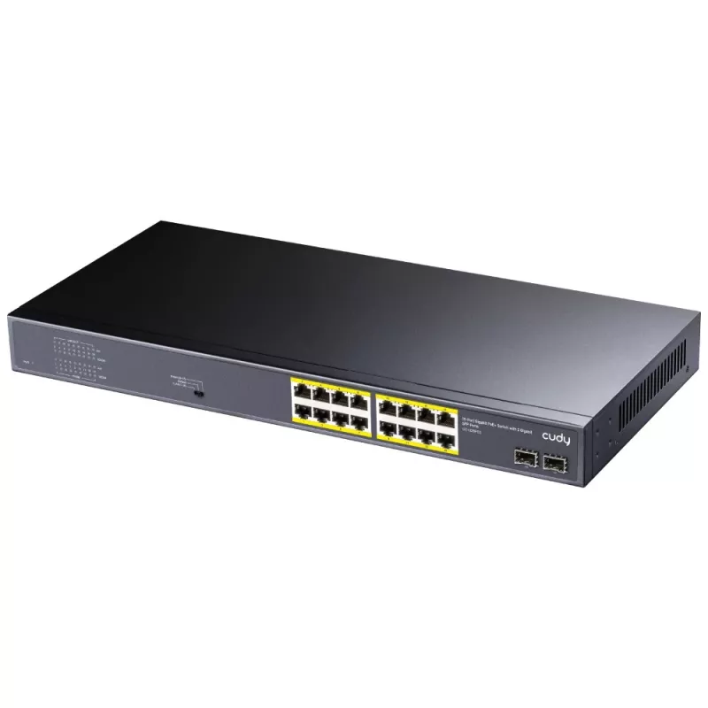 Cudy GS1020PS2 tinklo komutatorius Gigabit Ethernet 16 prievadų PoE