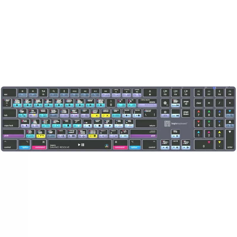 Logickeyboard LKB-RESB-TM-UK Office Bluetooth QWERTY klaviatūra pilka, titano spalvos