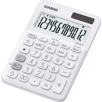 Pagrindinis skaičiuotuvas Casio MS-20UC-WE Stalinis 12 skaitmenų Baltas