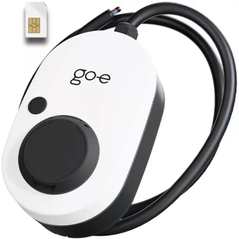 Įkroviklis Gemini 2.0, 22 kW (32A 3 fazės), Wallbox balta/juoda, be kabelio, 4G/LTE