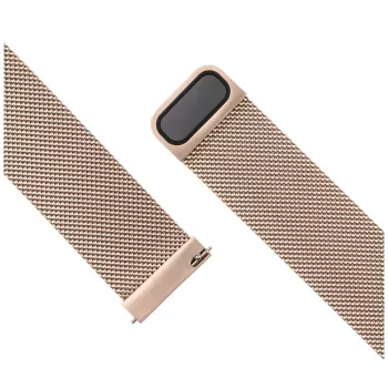 Laikrodžio dirželis FIXED Mesh Strap Fixed 18 mm nerūdijantis plienas greito atsegimo auksinės spalvos