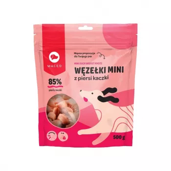 MACED Mini ančių krūtinėlės mazgeliai - skanėstas šunims - 500g