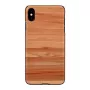 man and wood išmaniojo telefono dėklas, skirtas iPhone XS Max — juodas kapučino spalvos apsauginis užvalkalas
