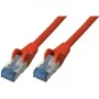 Tinklo kabelis S/CONN Cat6a 0,25 m raudonas S/FTP