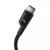 Baseus Fish-Eye USB C į USB C greito įkrovimo kabelis 1 m 100 W Juodas