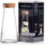 Stiklinis grafinas ritzenhoff & breker CORCHO 1,0 l su indaplovėje plaunamu stikliniu korpusu ir kamštiniu kamščiu
