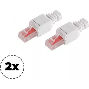 Tinklo kištukas ShiverPeaks 75011-2 Cat. 6 be įrankių RJ45 jungtis eterneto kabeliams