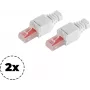 Tinklo kištukas ShiverPeaks 75011-2 Cat. 6 be įrankių RJ45 jungtis eterneto kabeliams