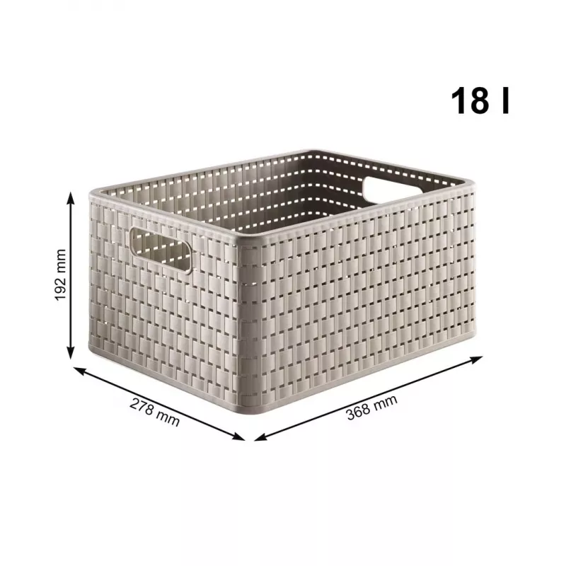 Laikymo įrenginys Rotho Country 3 stalčiai kapučino/antracito spalvos, technopolimeras, 712×325×375 mm