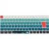 Klaviatūra Sharkoon SKILLER SGK50 S3 Design Bundle D1 pilkai žalia raudona — laidinė žaidimų klaviatūra, kompaktiškas išdėstymas