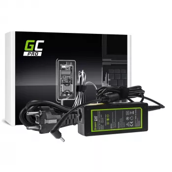 Maitinimo adapteris Green Cell AD41P 65W, skirtas ASUS nešiojamiesiems kompiuteriams, 19V 3,42A, vidaus, juodas