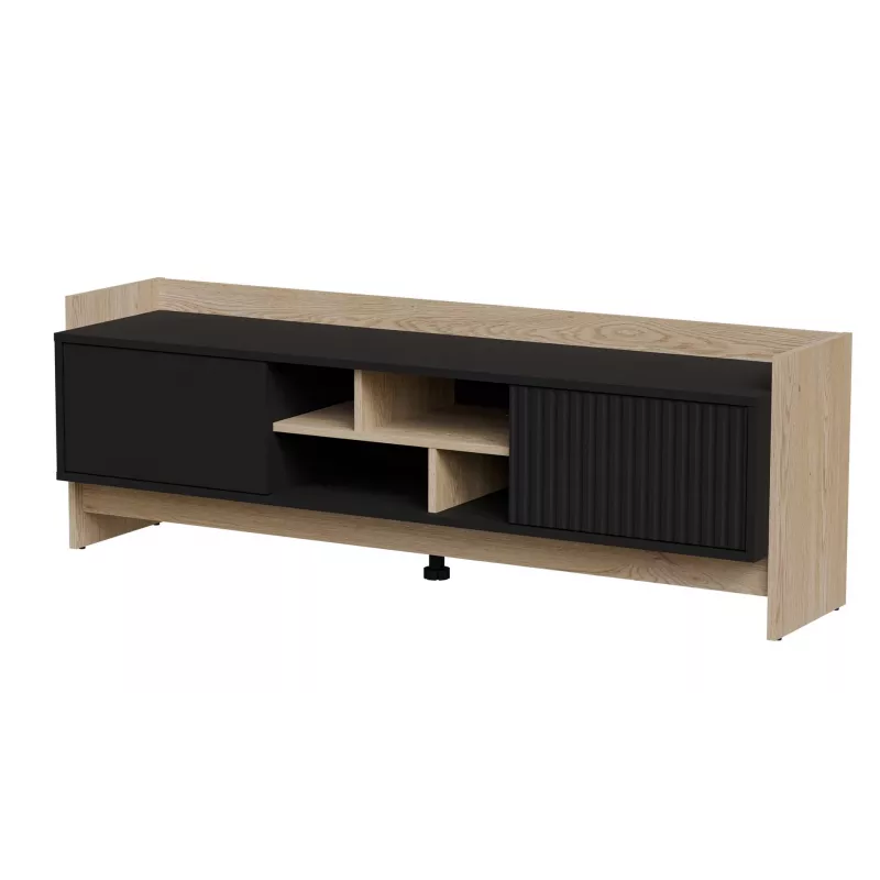 Cama RTV PORTO 2D Spintelė 150x38x50 ąžuolas/juodas