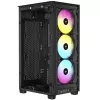 Corsair RGB AIRFLOW PC korpusas 2000D Juoda Mini-ITX maitinimo šaltinis neįtrauktas SFX