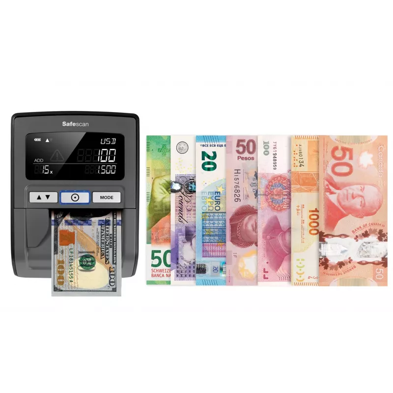 Safescan 185-S padirbtų banknotų detektorius Juoda