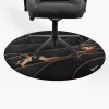Grindų kilimėlis Arozzi Zona Round Floor Pad — juoda/auksinė, apvalus apsauginis kilimėlis grindims